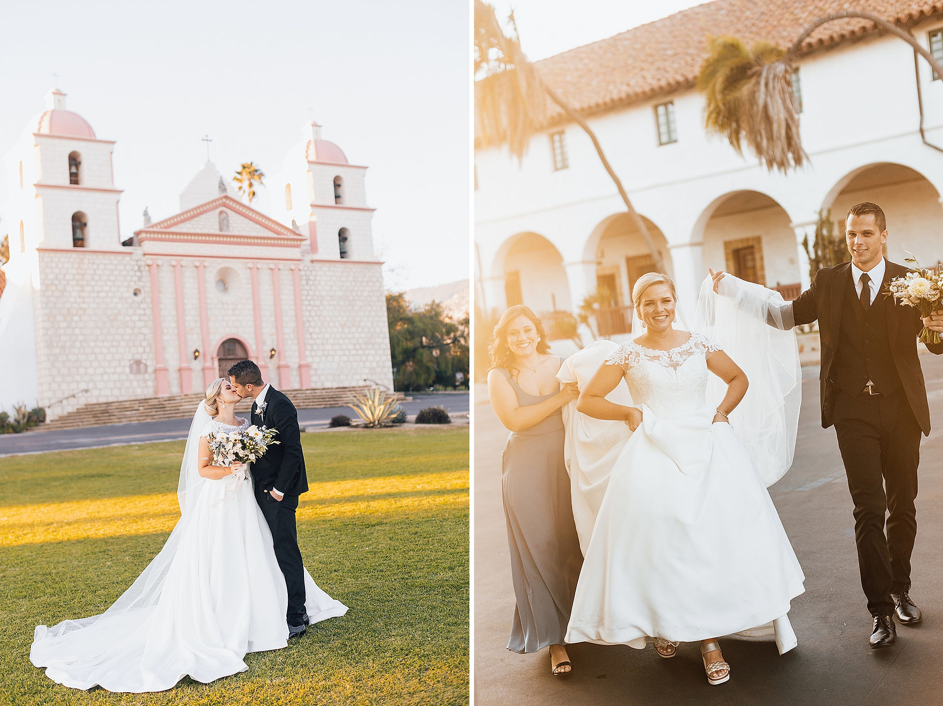 Bride and groom portraits for Villa & Vine Santa Barbara Wedding 