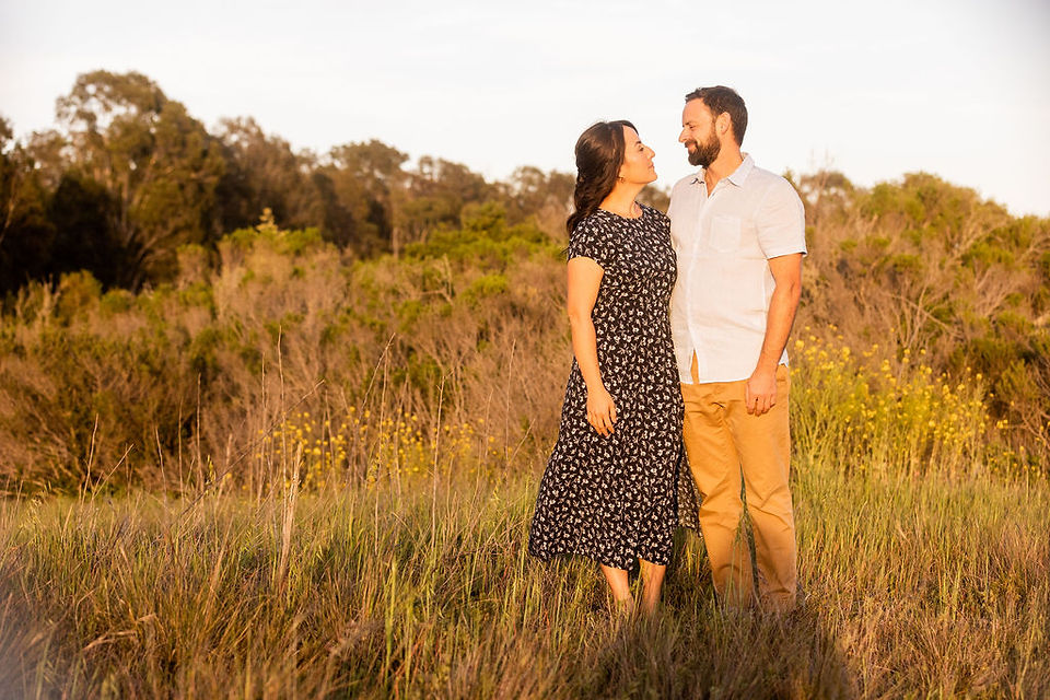 Santa Barbara engagement session at Ellwood Mesa