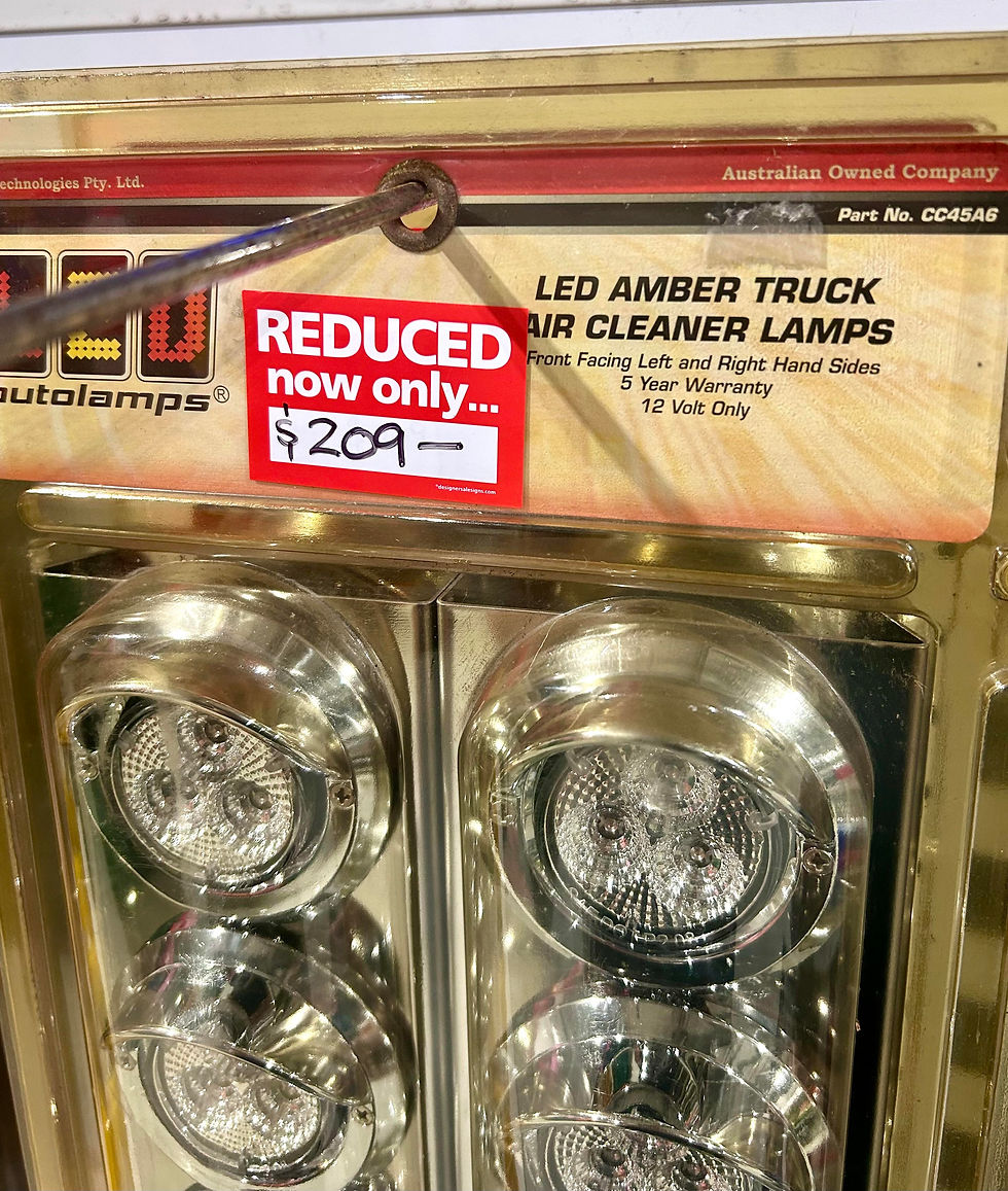 LED Autolamps LED Amber Truck Air Cleaner Lamps