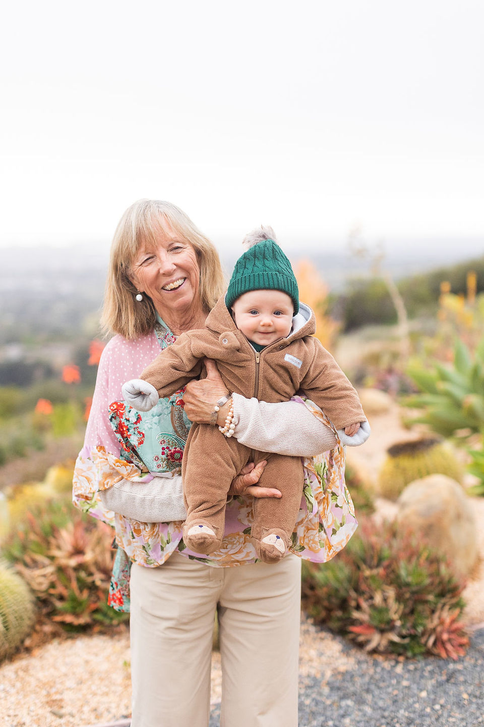 baby and grandma at micro wedding