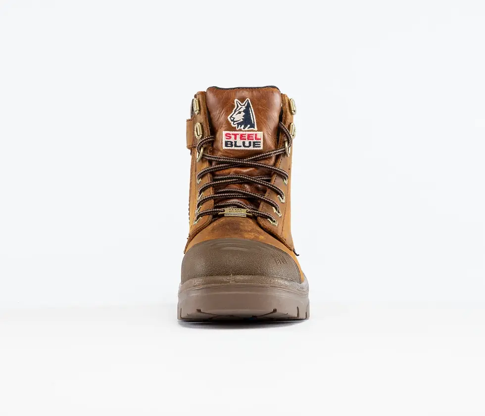 Thumbnail: Steel Blue Argyle Zip Scuff Waterproof Safety Boot