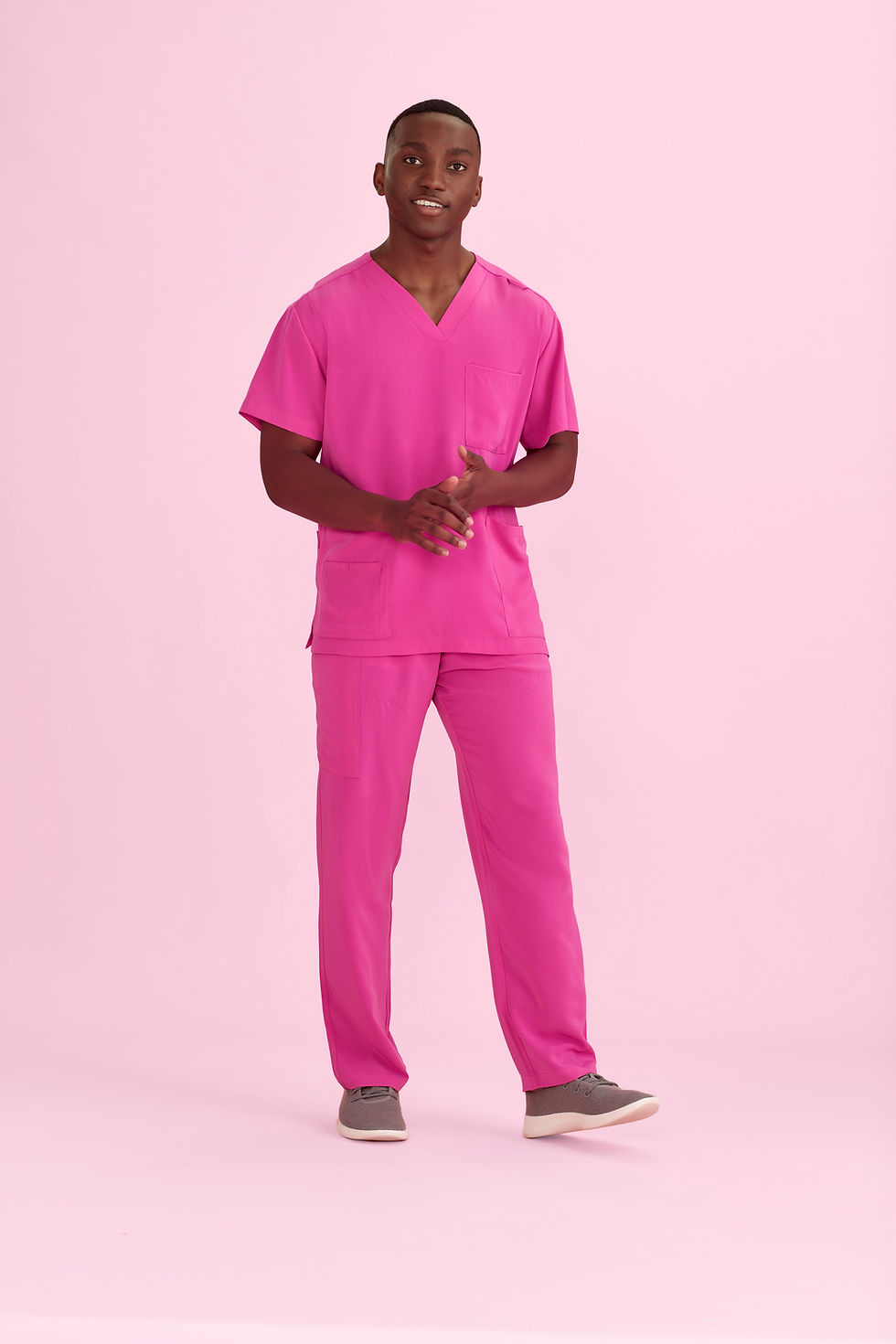 Thumbnail: CSP102UL Unisex Pink Scrub Pant