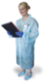 Disposable Lab Coat with Pockets