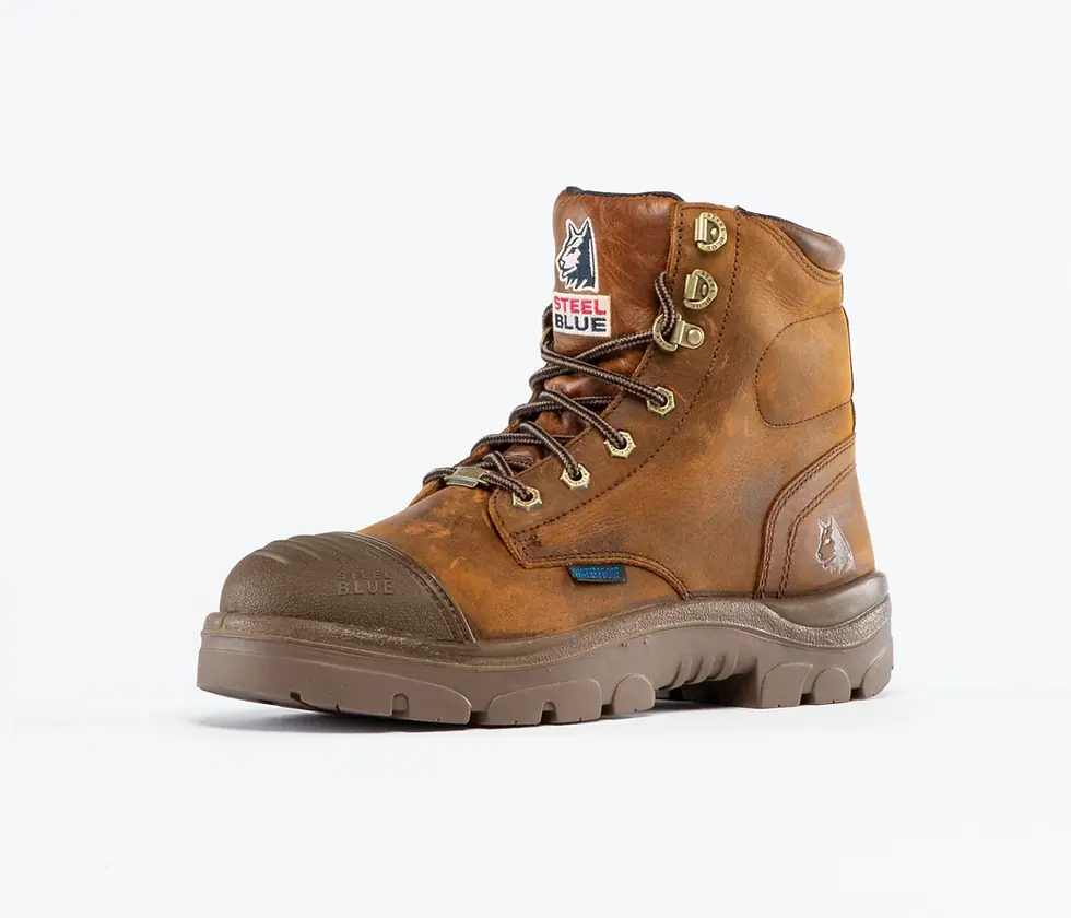 Thumbnail: Steel Blue Argyle Zip Scuff Waterproof Safety Boot