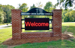 mallard church electronic message board