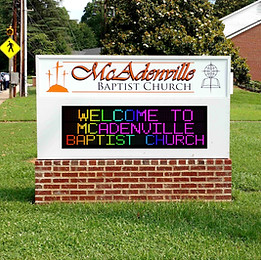 church electronic message board