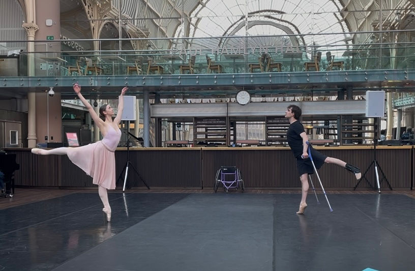 Ella Appleby and Joe Powell-Main performing at The Royal Ballet and Opera 2025.