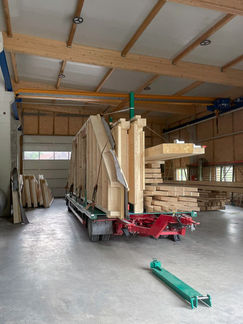 Abbundarbeiten - hier fertigen wir Dachstühle, Wand- und Deckenelemente sowie Sonderkonstruktionen in der Schaffert Holzbau GmbH