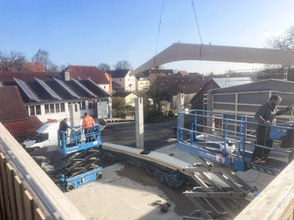 Hallenbau - geplant und gebaut von der Schaffert Holzbau GmbH