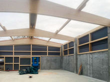 Hallenbau - geplant und gebaut von der Schaffert Holzbau GmbH