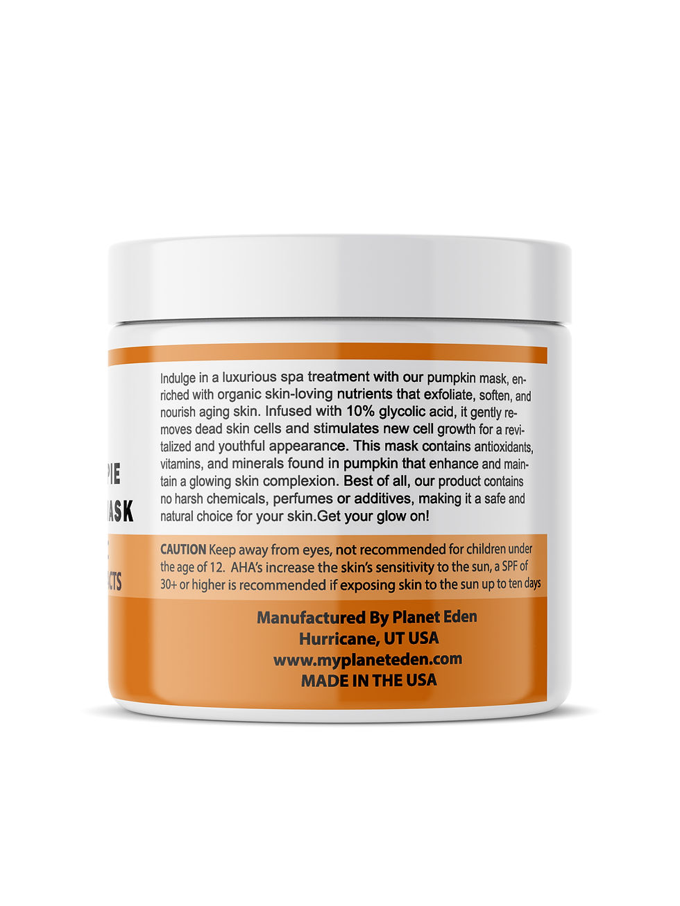 Thumbnail: Planet Eden Pumpkin Cream Pie Alpha Hydroxy Mask with Glycolic & Lactic Acid