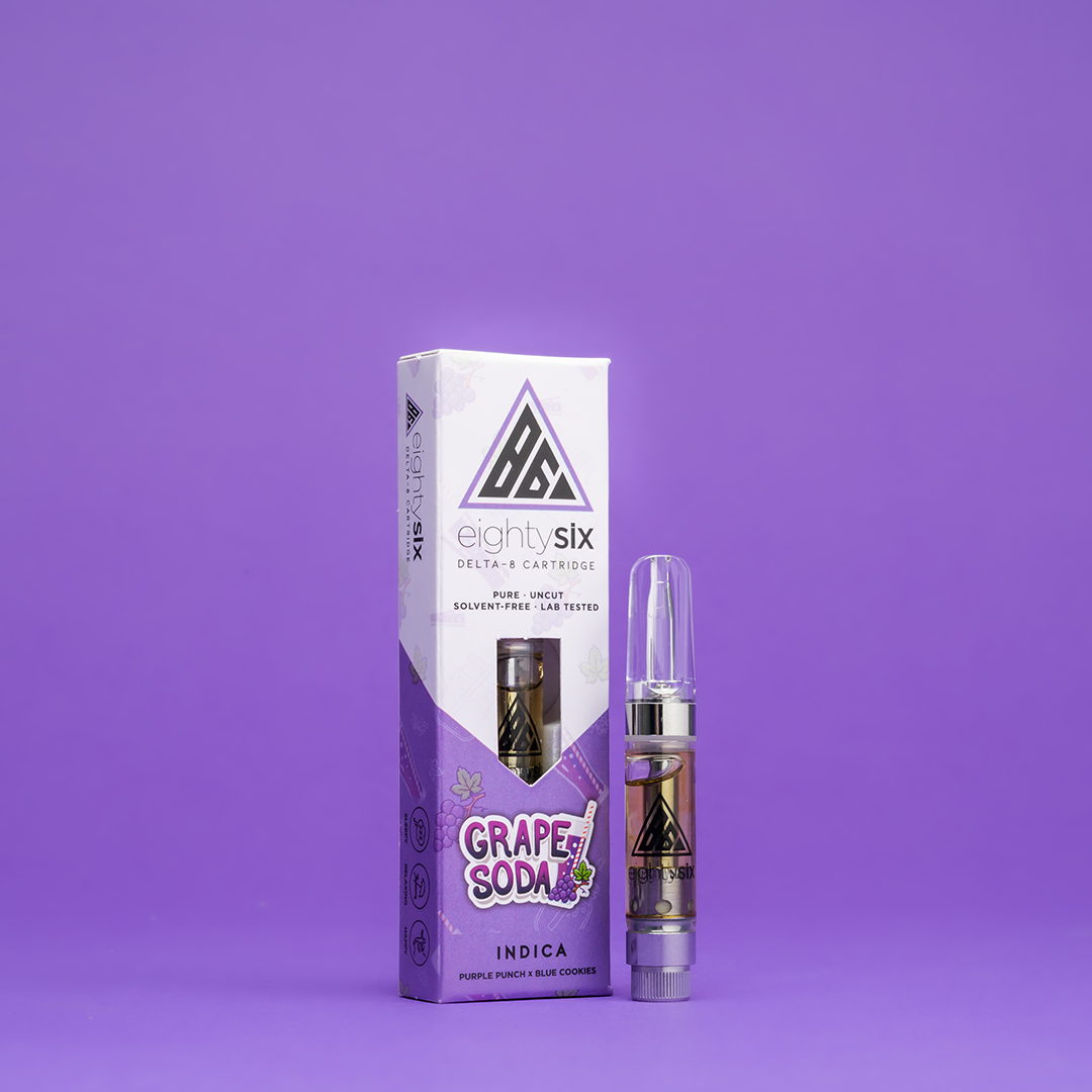 Cartucho Delta 8 EightySix Grape Soda