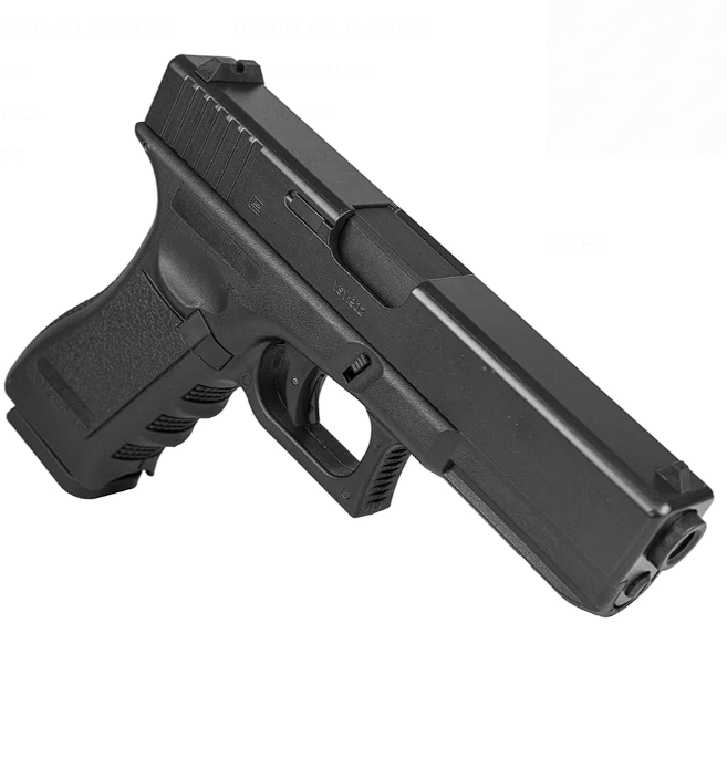 Pistola de Hidrogel Glock 17 Manual P/ Adulto G17 Nylon + Metal