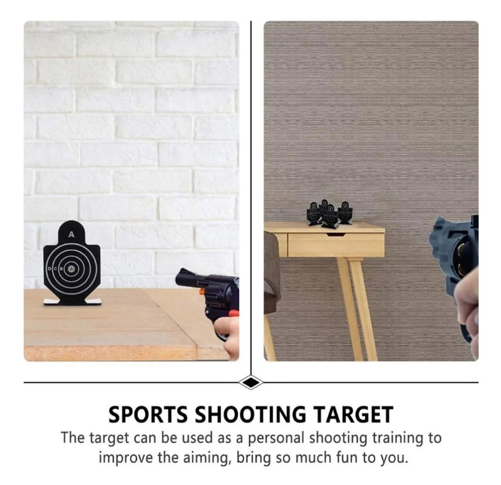 Miniatura: 4 Objetivos Metal Pistola Hidrogel Targets Puntería Dianas