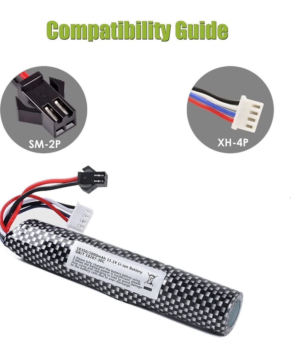 Miniatura: Batería Fuego Rápido Gran Capacidad 11.1V 2000mah 2 Pines