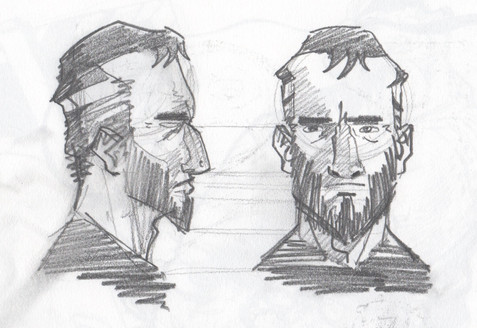 Concept sketches of Daniel