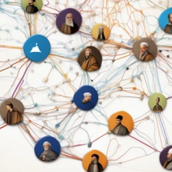 Construction and analysis of sages’ social networks