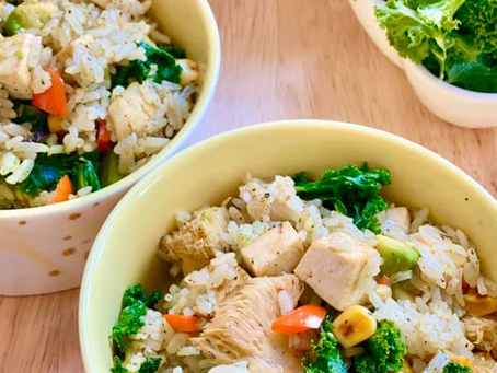 牛油果猴頭菰鹽滷豆腐什錦炒飯