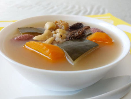 湯水系列~冬瓜黃耳羊肚菌腰果蓮子百合湯