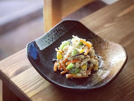 絹豆腐枝豆粟米海藻沙律