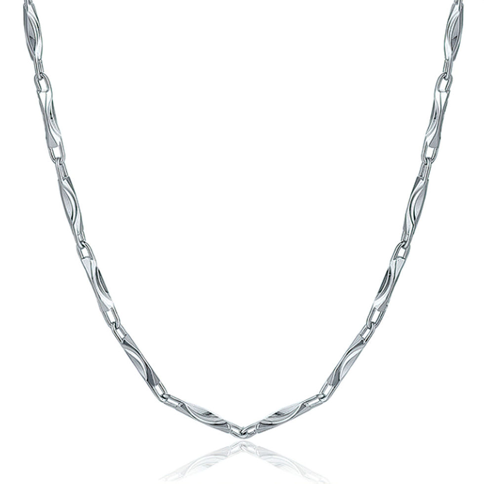 Miniatura: Solid Platinum Necklace Barleycorn Chain Necklace Pt950 Chain Necklace