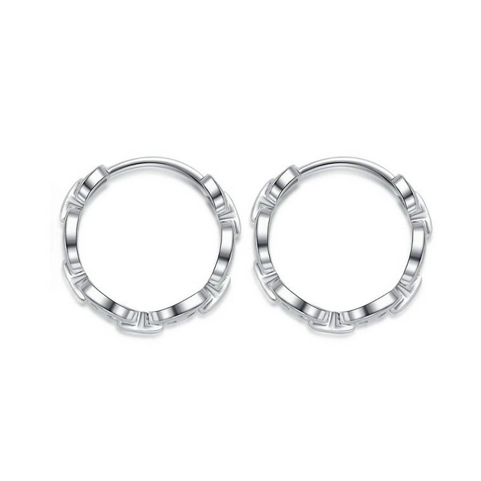 Miniatura: Solid Platinum Pt950 Earrings Pig Nose Platinum Hoop Earrings for Unisex