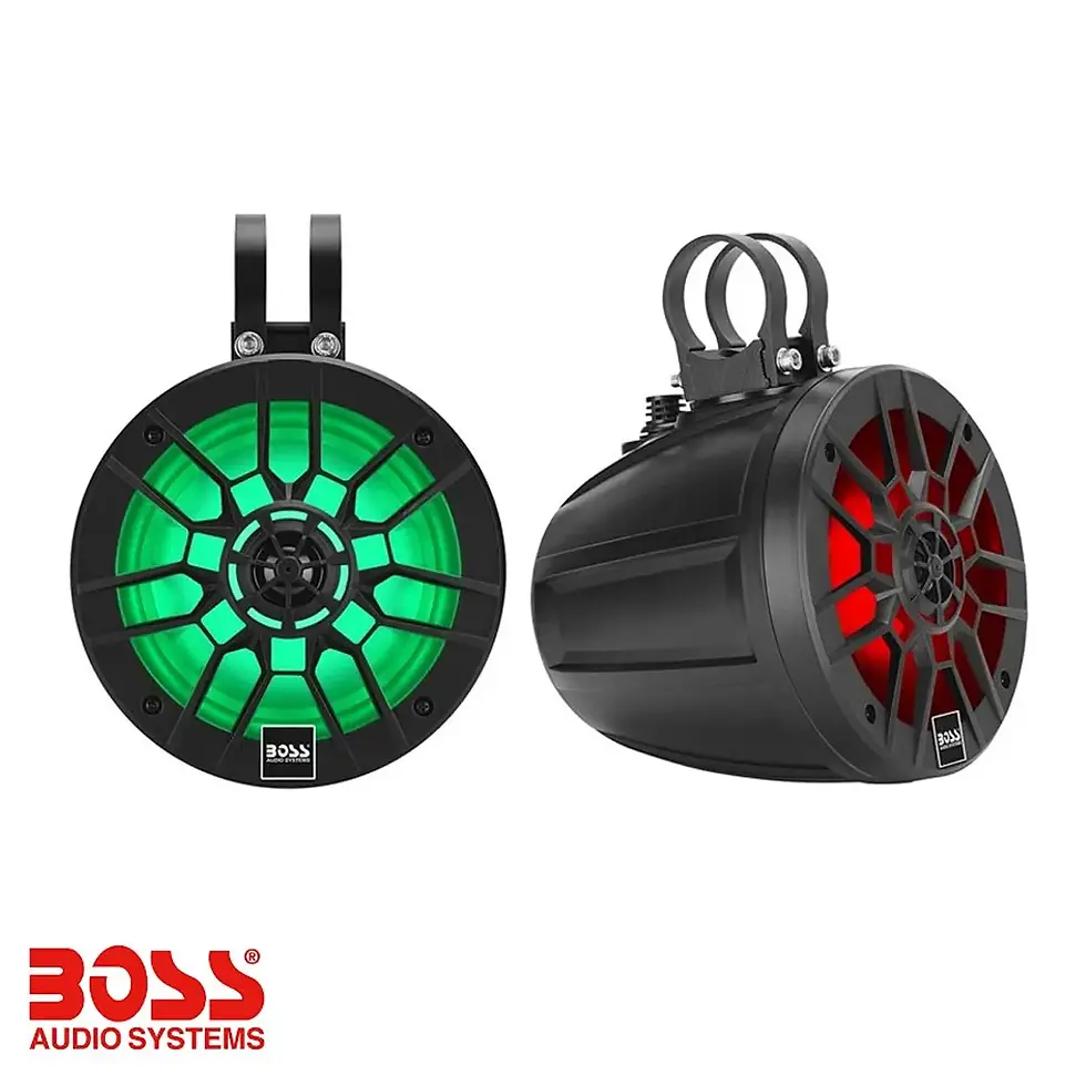 BOSS B6RGB – 6.5" RGB LED Bluetooth Weatherproof Waketower Speakers