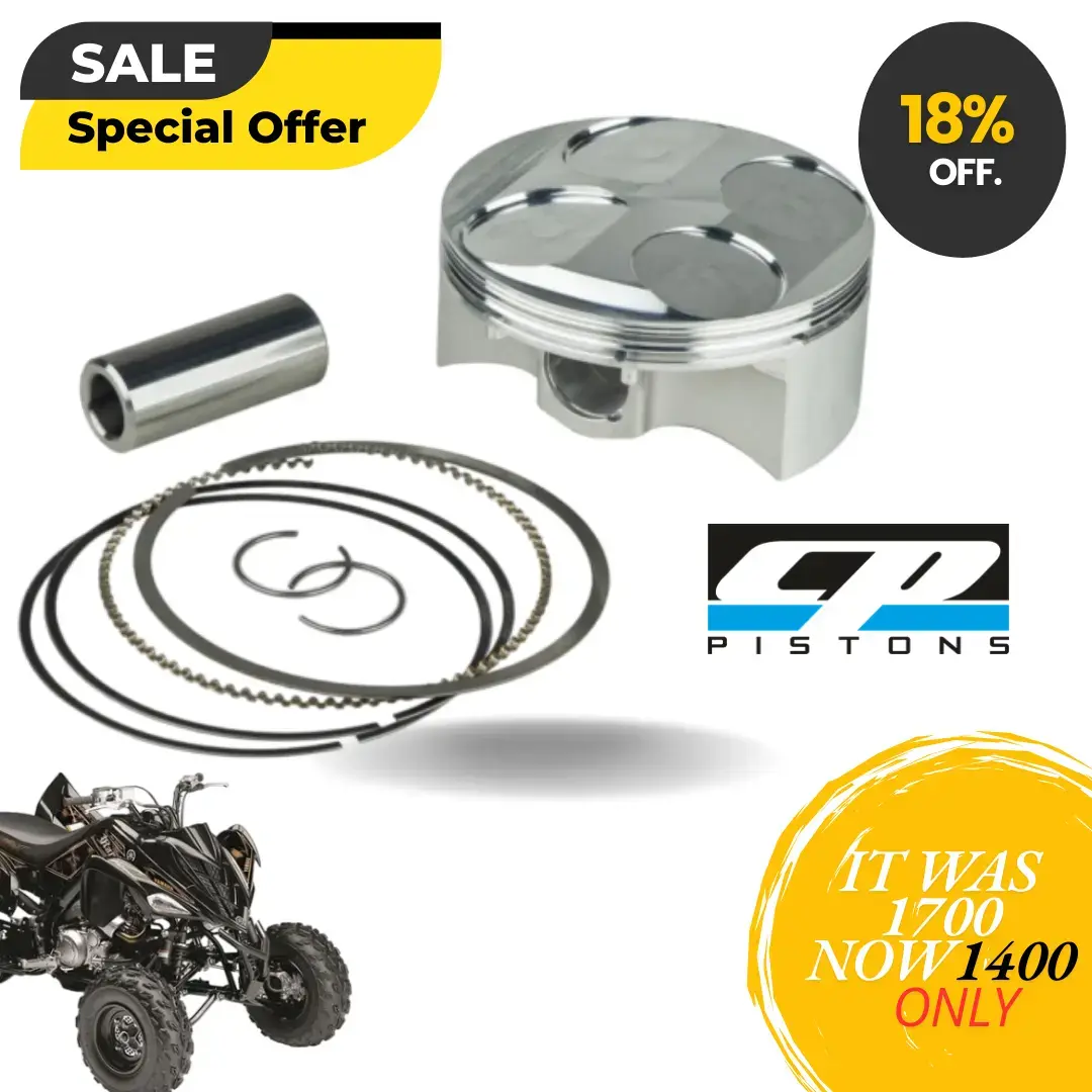 06-24 YAMAHA RAPTOR 700 102MM STOCK BORE 14:1 CP RACE GAS PISTON COMETIC GASKETS