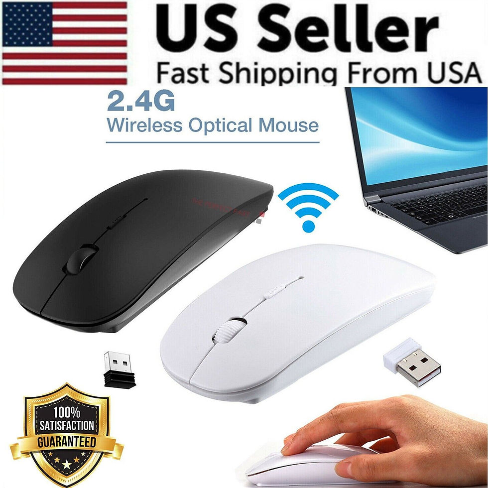Thumbnail: 2.4GHz USB Wireless Optical Mouse Mice For Apple Mac Macbook Pro Air PC
