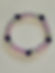 8mm Pink Purple White glass