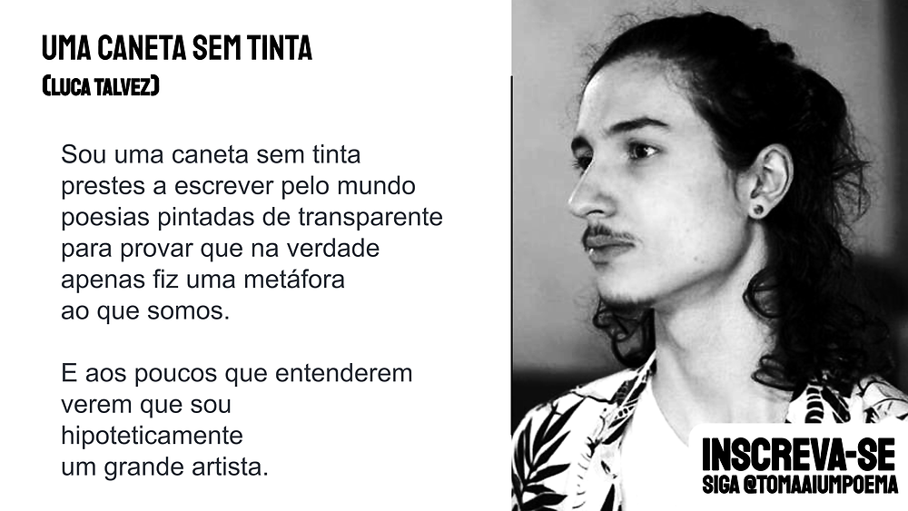 nova poesia brasileira luca talvez