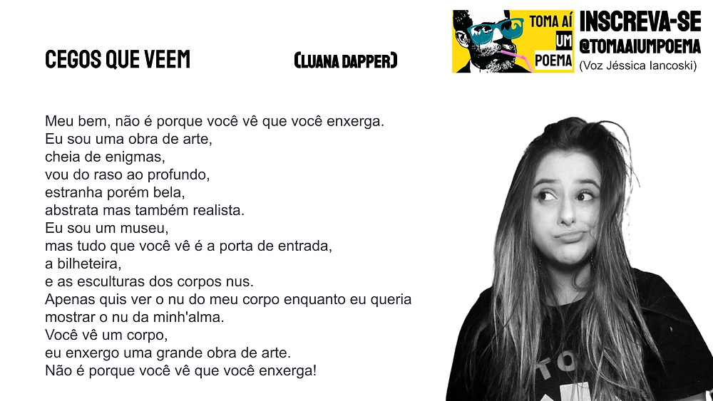 Poema de Luana Dapper InstaPoesia