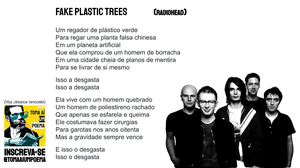 fake plastic trees radiohead letra