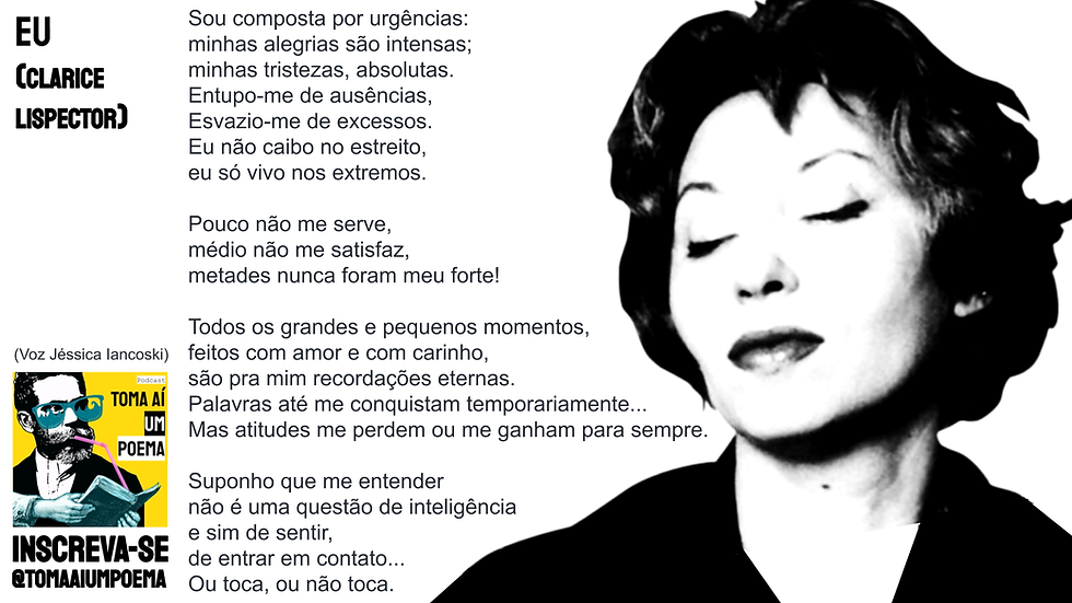 poema clarice lispector eu