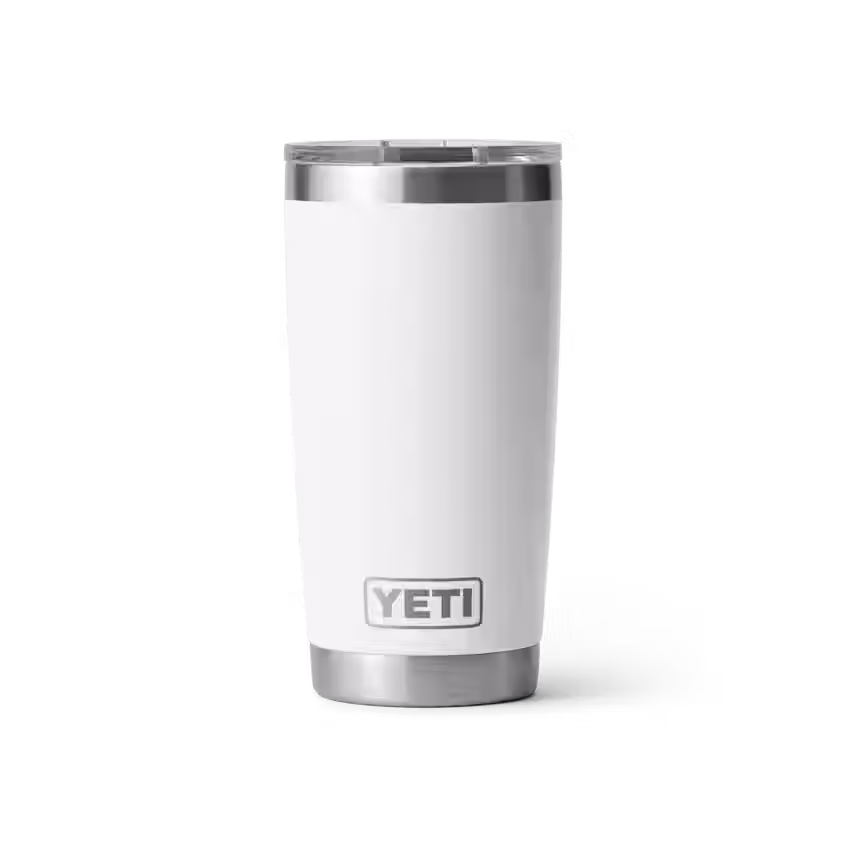 YETI Rambler Tumbler 20oz MS Lid white