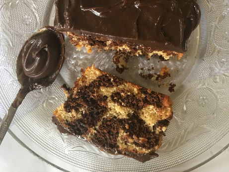 bolo marmore de chocolate e castanha