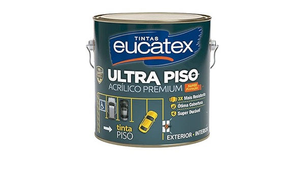 TINTA EUCATEX ACR PISO A 1/4 CINZA