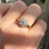 Thumbnail: Vintage 18ct Gold 0.70ct Old Cut Diamond Cluster Ring