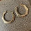 Thumbnail: Vintage 9ct Gold Decorative Hoop Earrings
