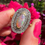 Thumbnail: Vintage 18ct Gold Opal & 0.50ct Diamond Double Halo Ring