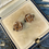 Thumbnail: Vintage 9ct Gold Rose Stud Earrings