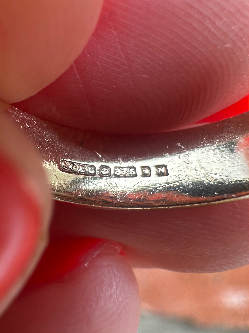 Thumbnail: Vintage 9ct Gold Keeper Ring