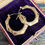 Thumbnail: Vintage 9ct Gold Decorative Hoop Earrings