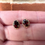 Thumbnail: Vintage 9ct Gold Garnet Stud Earrings