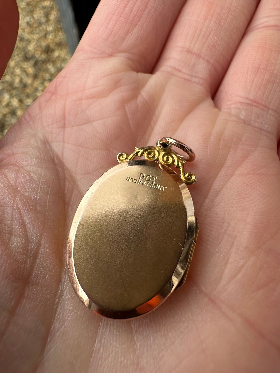 Thumbnail: Victorian 9ct Gold Back & Front Diamond Locket