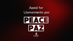Claretian Missionaries – Appeal for Peace