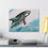 Thumbnail: Leaping Orca Original Art Print Canvas Gallery Wrap