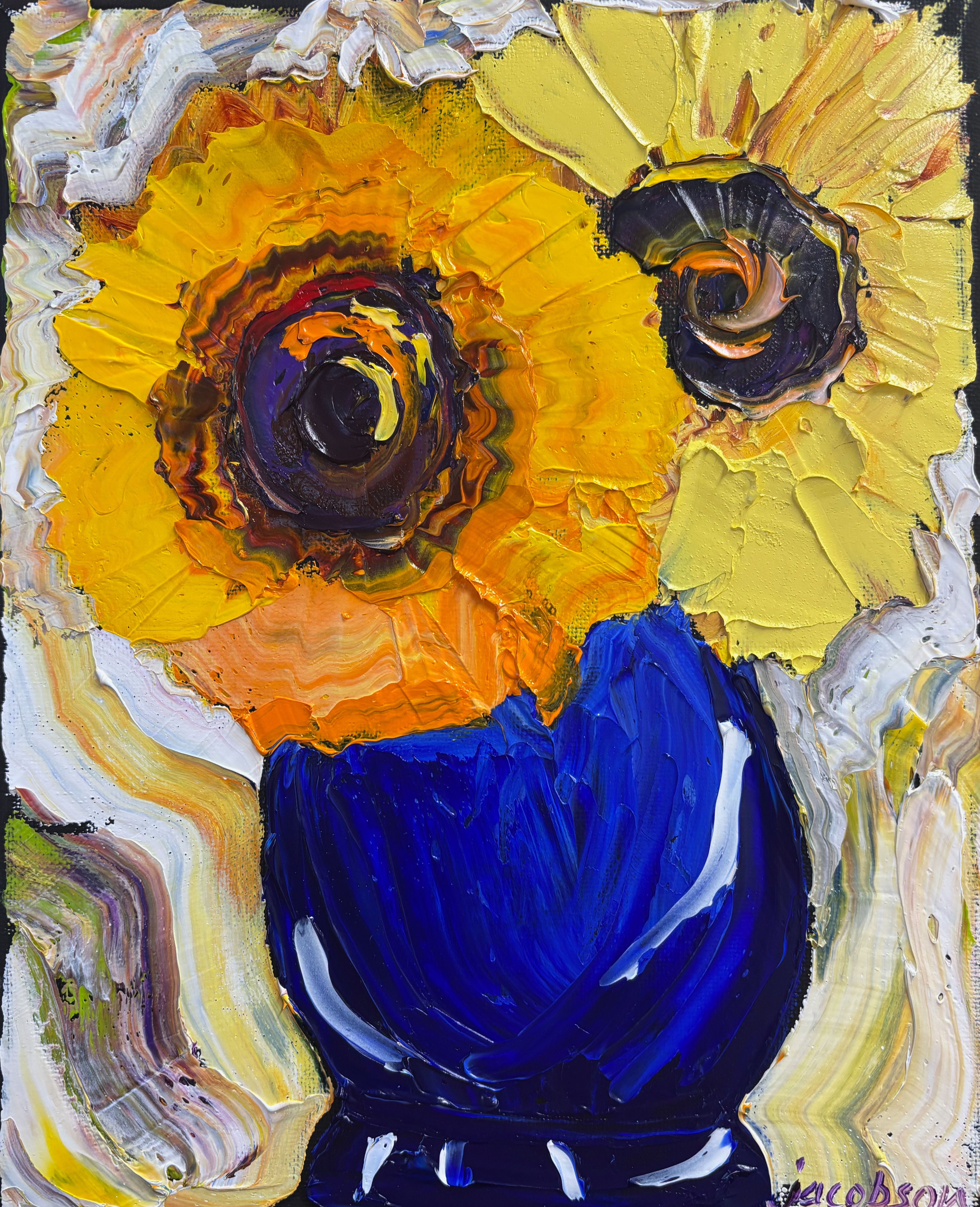 Two Sunflowers, $185