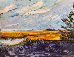 Jan. 1 Morning Marsh 11x14, $275