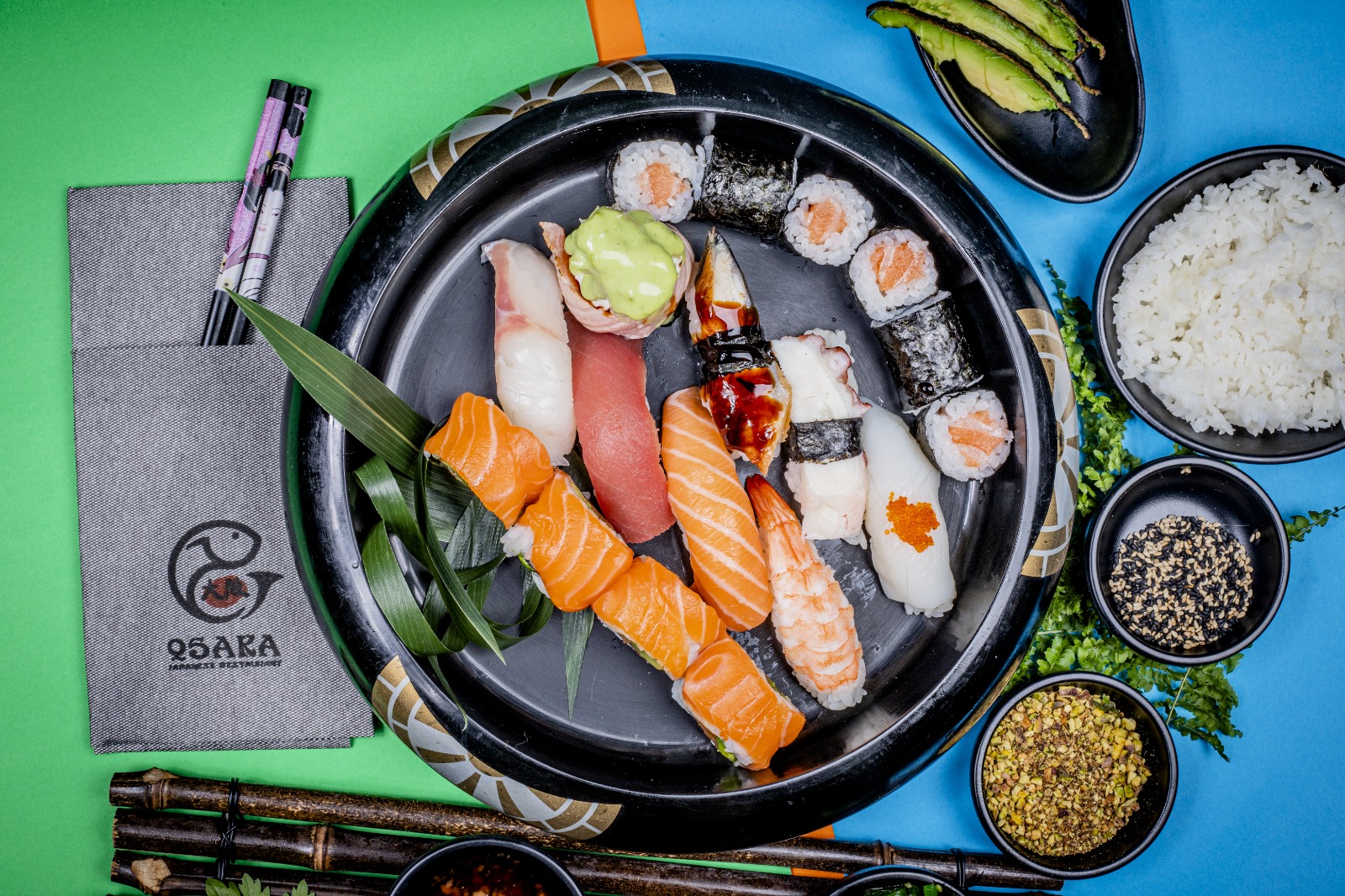 Arranged Food and Objects